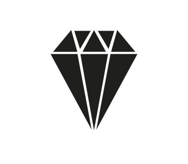 Elmas simgesi vektör illüstrasyonu