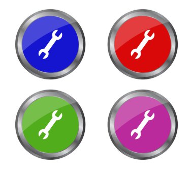 wrench icon on a white background