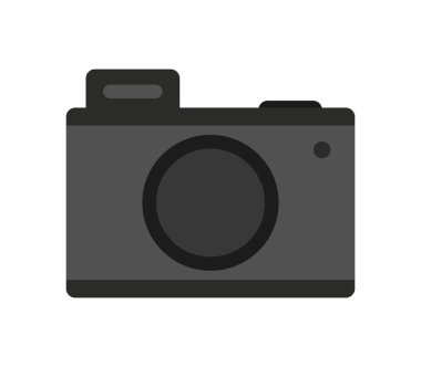 Beyaz arkaplanda kamera simgesi