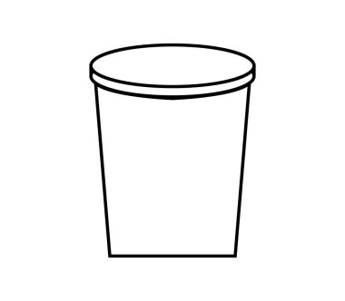 beyaz zemin üzerine yoğurt simgesi