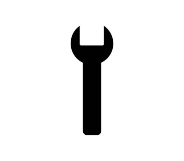 Beyaz arkaplanda düz simge, vektör illüstrasyonuName