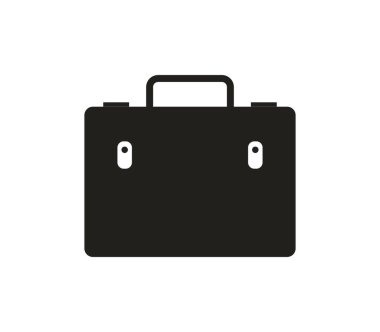 Beyaz arkaplanda iş çantası simgesi