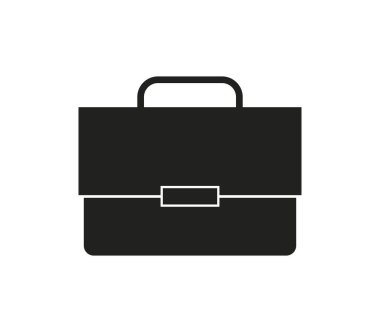 Beyaz arkaplanda iş çantası simgesi