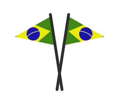 colorful flag of brazil texture