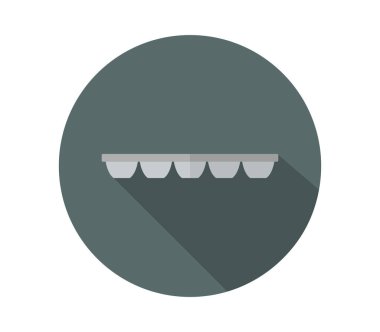 Beyaz arkaplanda buz tepsisi simgesi