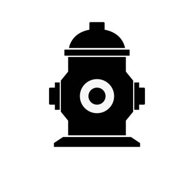 Beyaz arkaplanda yangın musluğu simgesi