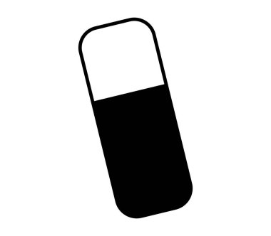 Beyaz arkaplanda silme simgesi