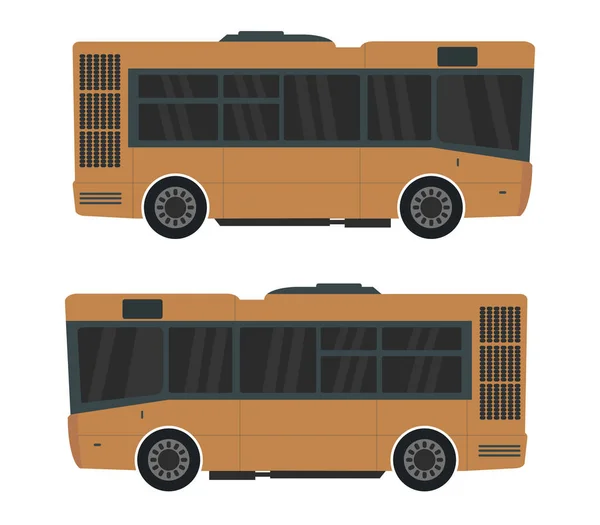 Иллюстрация Автобуса Белом Фоне — стоковый вектор