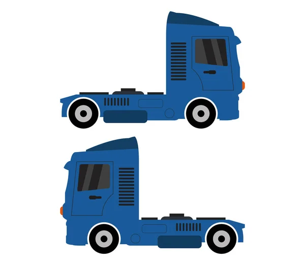Ilustracja Ciężarówki Białym Tle — Wektor stockowy