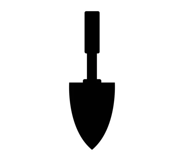 Trowel Icon Illustrated Vector White Background — Stock Vector