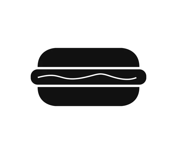Hot Dog Symbol Auf Weißem Hintergrund — Stockvektor