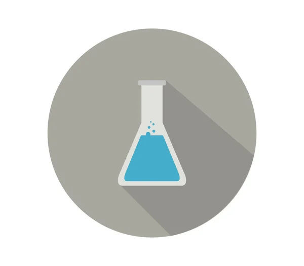 Icona Della Fiaschetta Del Laboratorio Sfondo Bianco — Vettoriale Stock