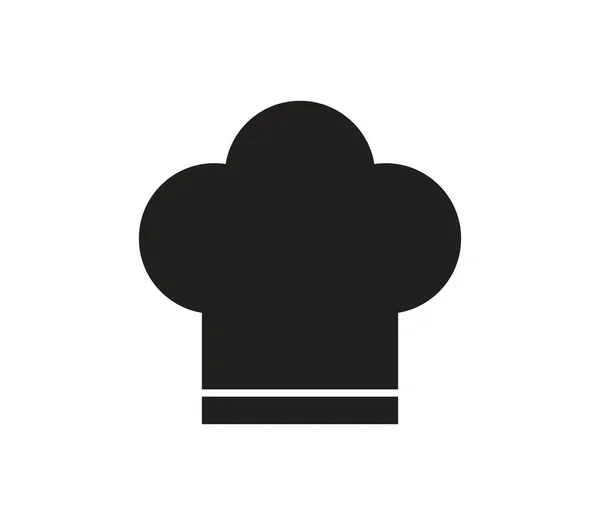 Icono Sombrero Chef Sobre Fondo Blanco — Vector de stock