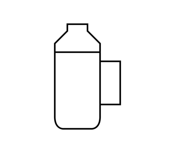 Icône Thermos Sur Fond Blanc — Image vectorielle