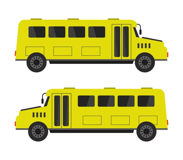 Школьный Автобус Белом Фоне — стоковый вектор