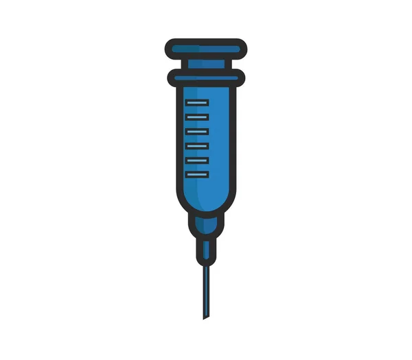 Syringe Icon White Background — Stock Vector