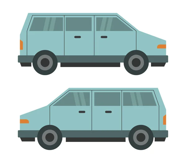 Ілюстрація Фургона Білому Тлі — стоковий вектор