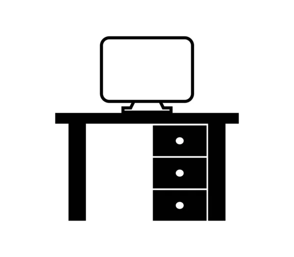 work station icon on white background
