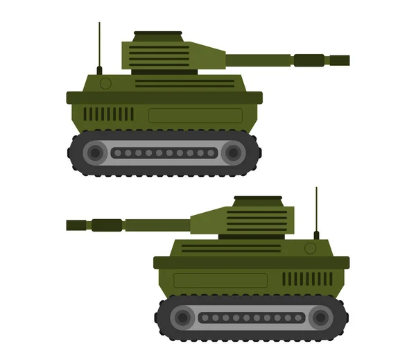 Ilustración Tanques Fondo Blanco — Vector de stock