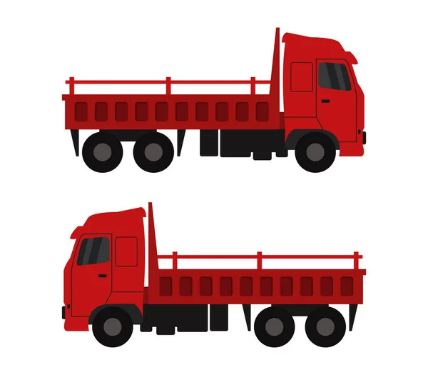 Lkw Illustration Auf Weißem Hintergrund — Stockvektor