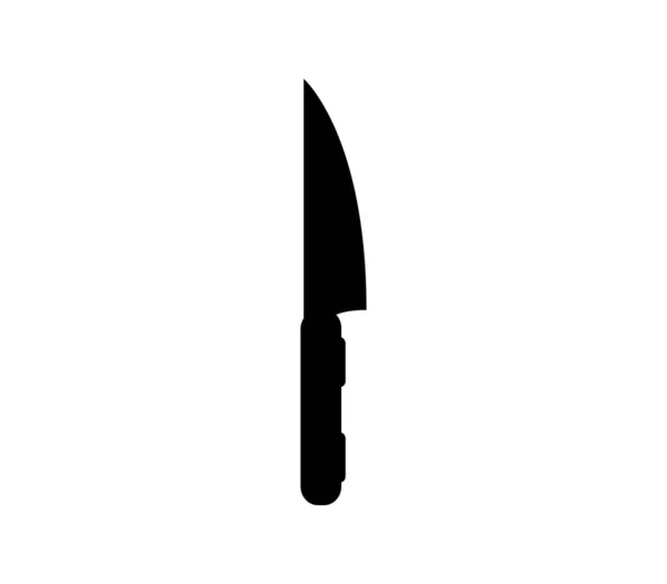 Knife Flat Icon White Background Vector Illustration — 스톡 벡터