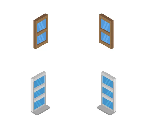 Fenster Symbol Auf Weißem Hintergrund — Stockvektor