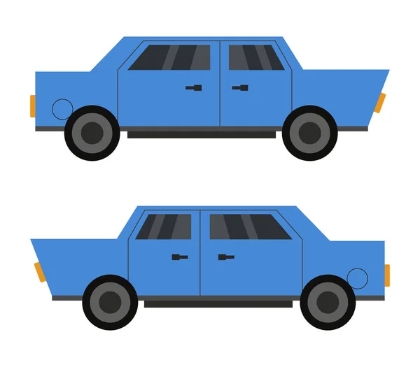 Auto Illustratie Een Witte Achtergrond — Stockvector