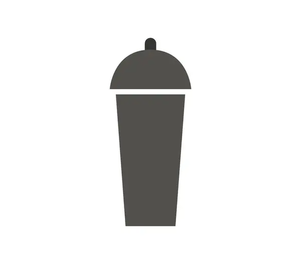 Icona Cocktail Shaker Sfondo Bianco — Vettoriale Stock