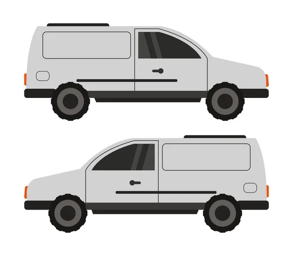 Иллюстрация Фургона Белом Фоне — стоковый вектор