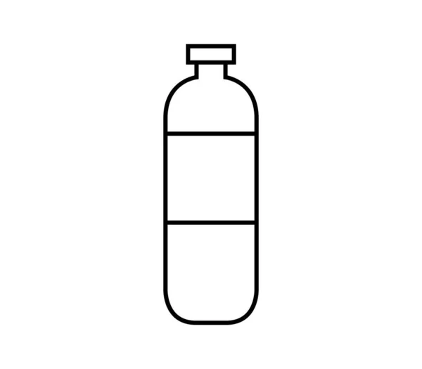 Botella Agua Icono Segundo Plano — Archivo Imágenes Vectoriales