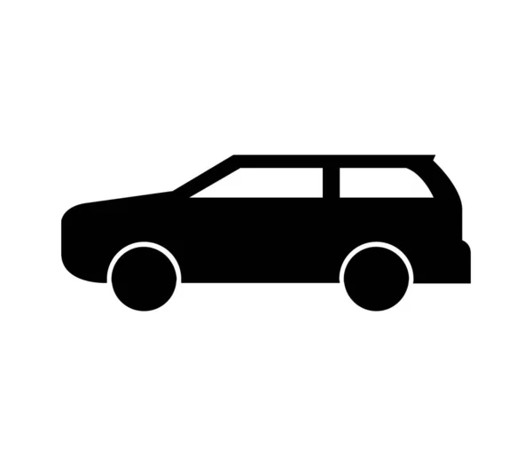 Car Illustrated Vector White Background — Διανυσματικό Αρχείο