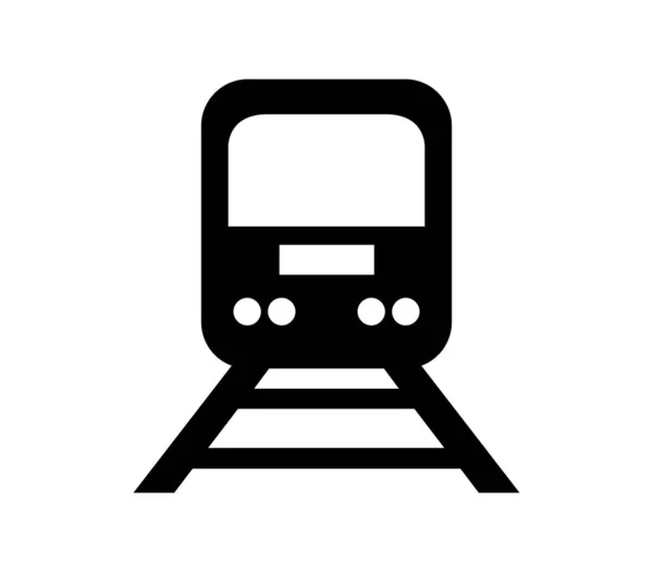 Train Icon Illustrated Vector White Background — Stock vektor