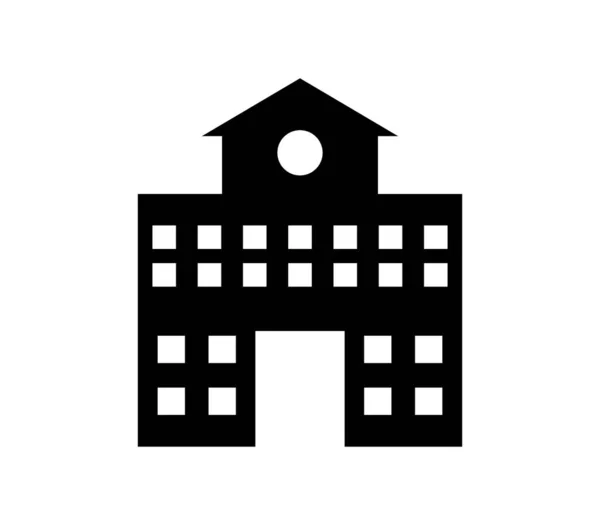 Schule Symbol Auf Weißem Hintergrund — Stockvektor
