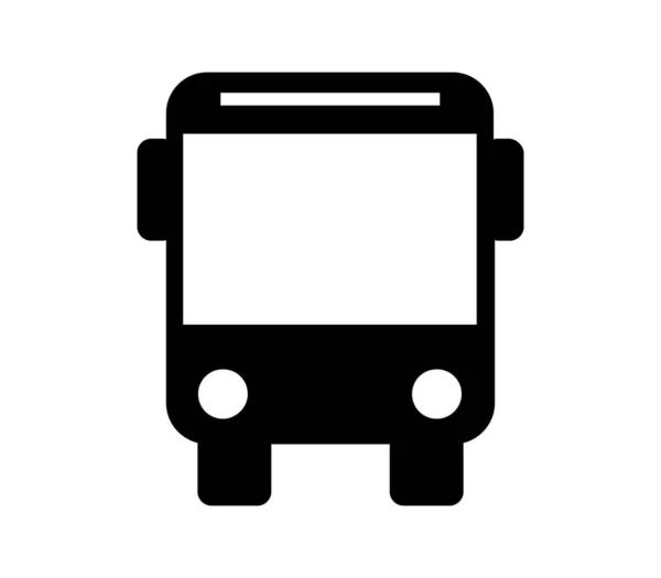 City Bus Icon Illustrated Vector White Background — Διανυσματικό Αρχείο