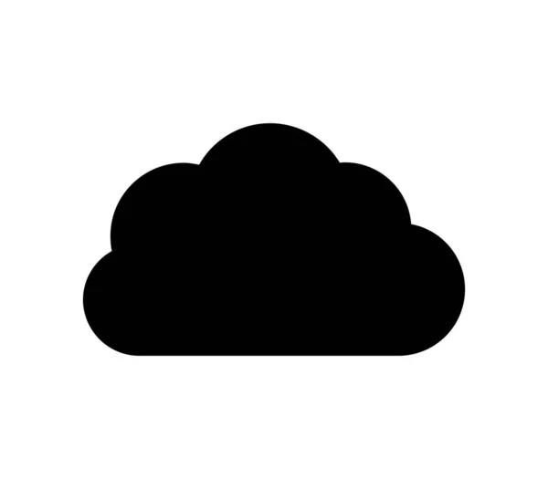 白い背景にベクトルで描かれた雲のアイコンは — ストックベクタ