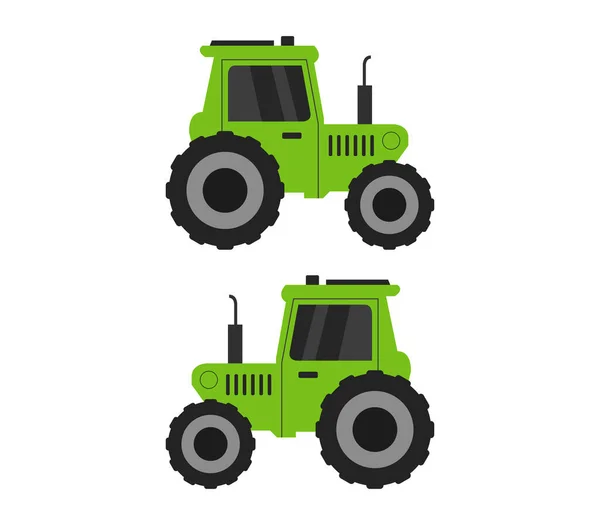 Traktor Illustration Vit Bakgrund — Stock vektor