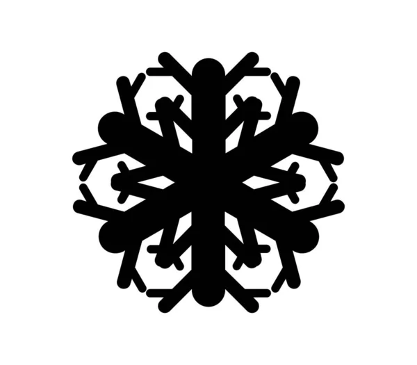 Ikona Sněhové Vločky Ilustrovaná Vektoru Bílém Pozadí — Stockový vektor