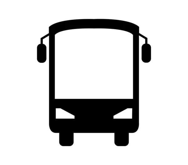 Icono Del Autobús Urbano Ilustrado Vector Sobre Fondo Blanco — Vector de stock