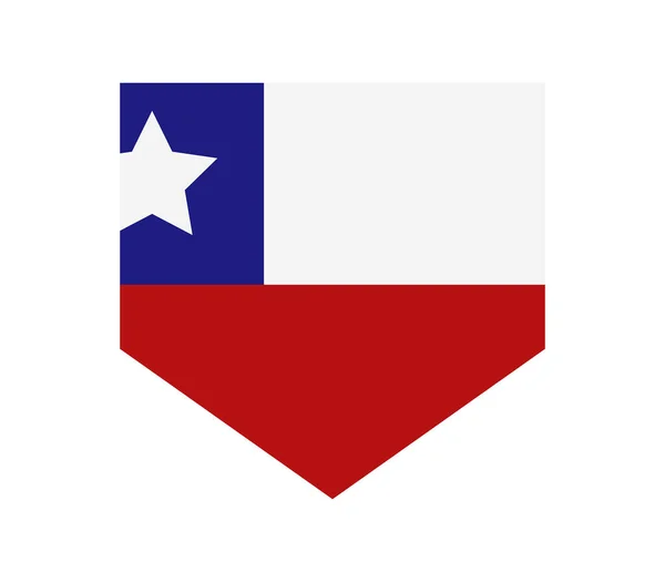 Barevná Textura Vlajky Chile — Stockový vektor