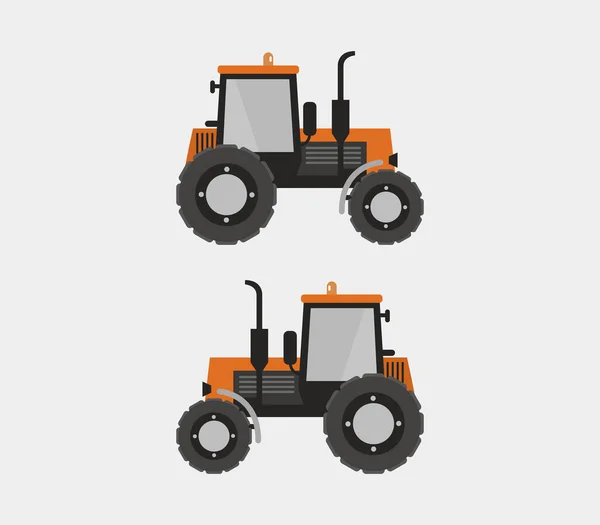 Traktor Illustration Auf Weißem Hintergrund — Stockvektor