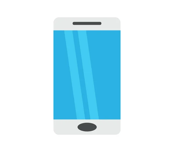 Icona Dello Smartphone Sfondo Bianco — Vettoriale Stock