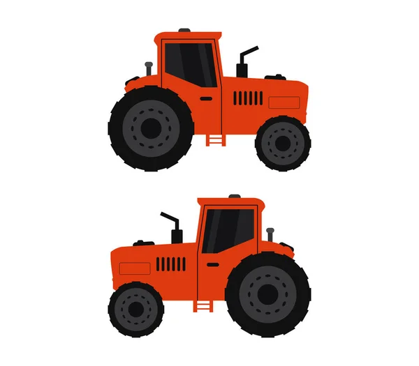 Tractor Illustration White Background — Stock Vector