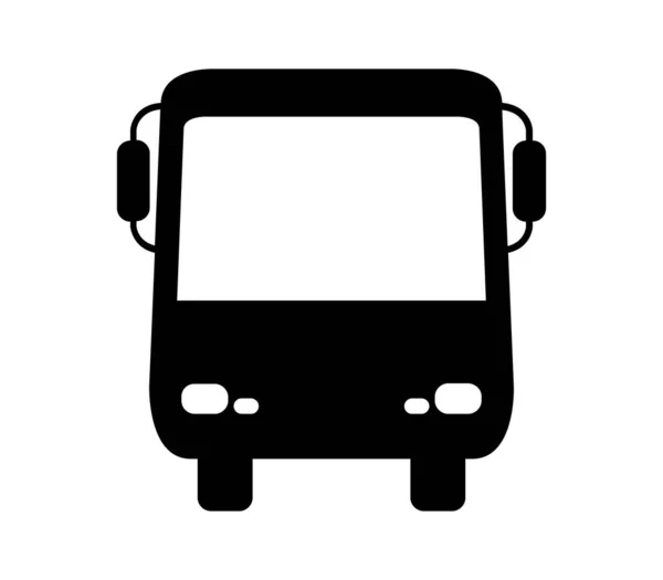 City Bus Icon Illustrated Vector White Background — Διανυσματικό Αρχείο