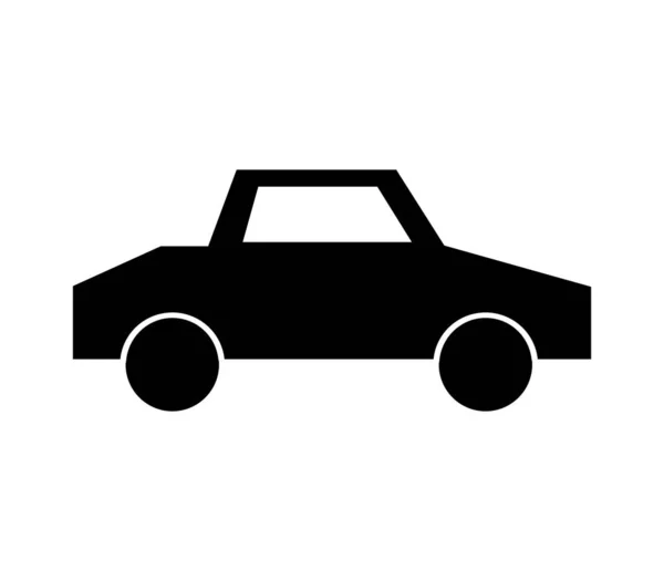 Car Icon Vector White Background — Stock Vector