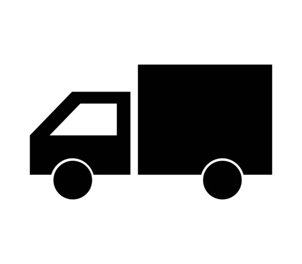 Truck Illustrated Vector White Background — Διανυσματικό Αρχείο