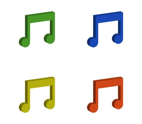 musical note icon on white background