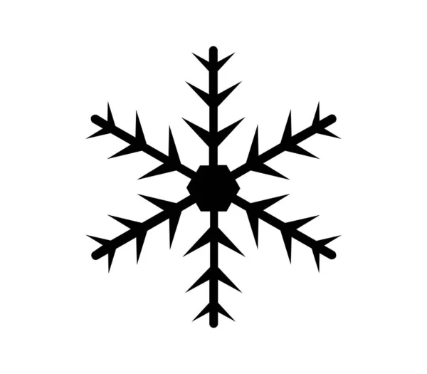 Ikona Sněhové Vločky Ilustrovaná Vektoru Bílém Pozadí — Stockový vektor