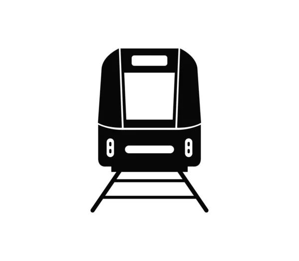 Train Icon White Background — Stock Vector