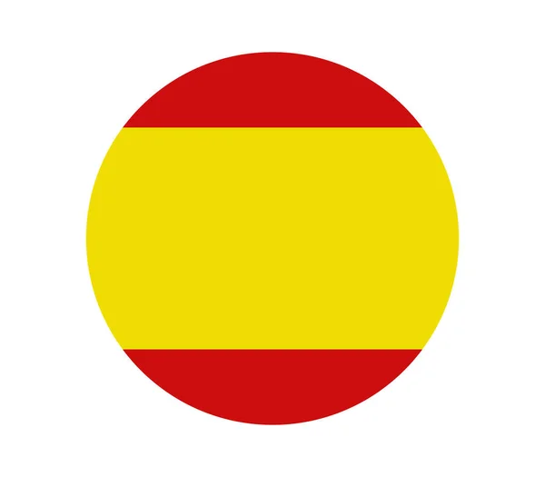 Bandera España Sobre Fondo Blanco — Archivo Imágenes Vectoriales