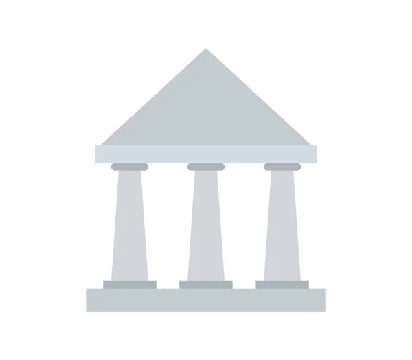 Банківська Іконка Білому Фоні — стоковий вектор